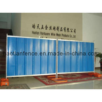 Vorübergehende Stahl-Horten-Panel, Solid Hoarding Zaun Panel